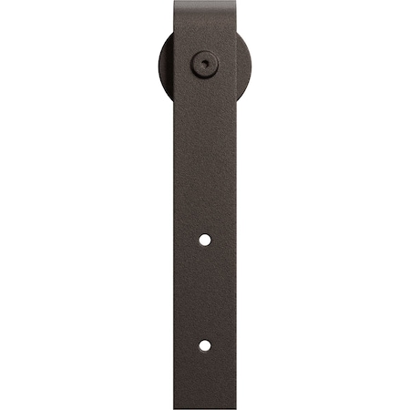 Ekena Millwork Premium J-Strap Roller Hanger w/ Bolts for Barn Door for 1 3/8" Doors, Bronze Texture GB60013RBZ